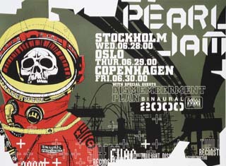  2000 Pearl Jam poster 