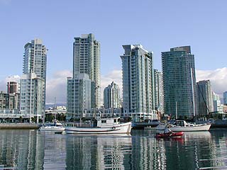  pin towers of Concord Pacific Quayside