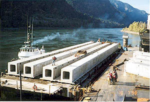 Precast concrete girder supports