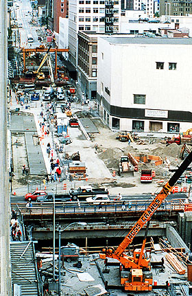Bus tunnel construction