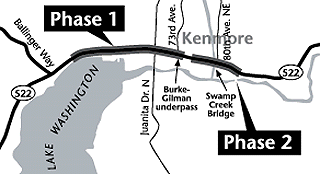 SR 522 improvements map