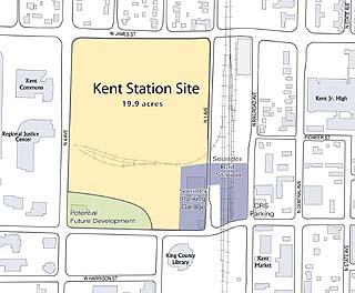 map of Kent downtown 