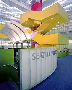 The Temporary Central Library for the city’s library system 